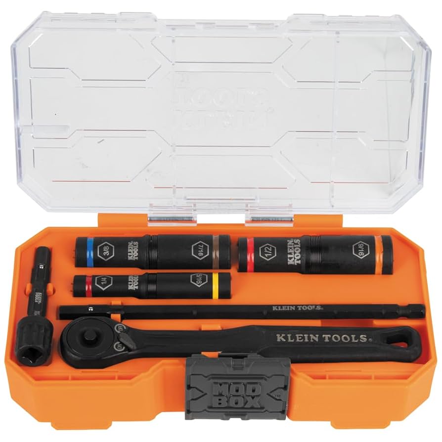 umin(୨୧) Klein Tools 65238 KNECT™ Essential Deep-Well Heavy-Duty Flip