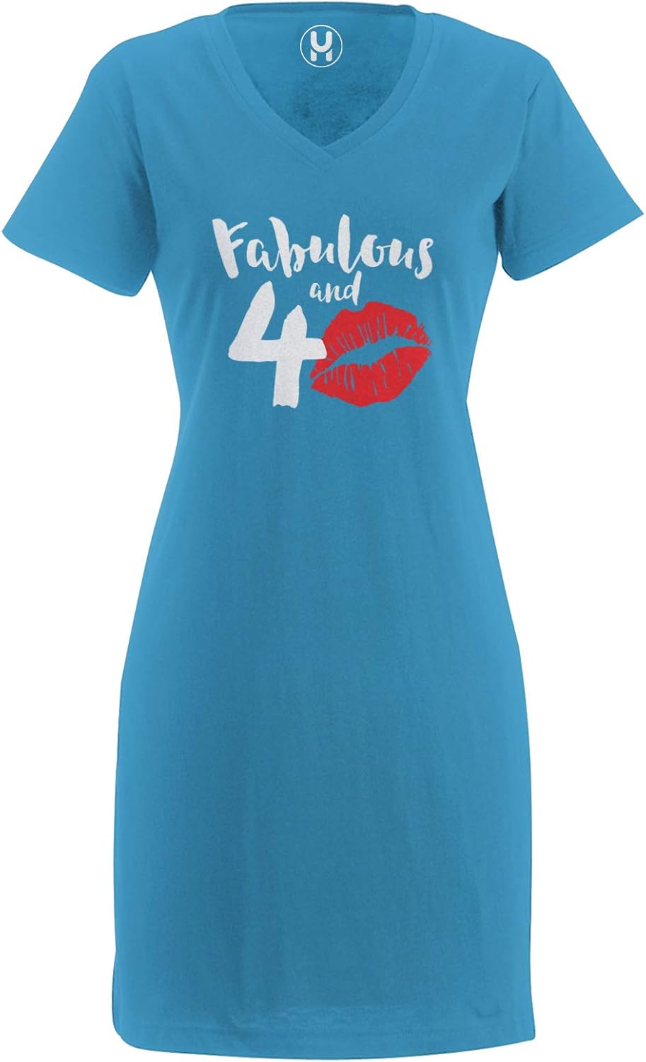 Fabulous and 40 - Lips Kiss Happy Birthday Milestone Ladies Dress : Clothing, Shoes & Jewelry