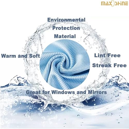 Miniatura 6 de Paño de limpieza de vidrio para espejos de parabrisas de ventanas de automóvil, toalla de vidrio de microfibra para cristalería, limpieza de