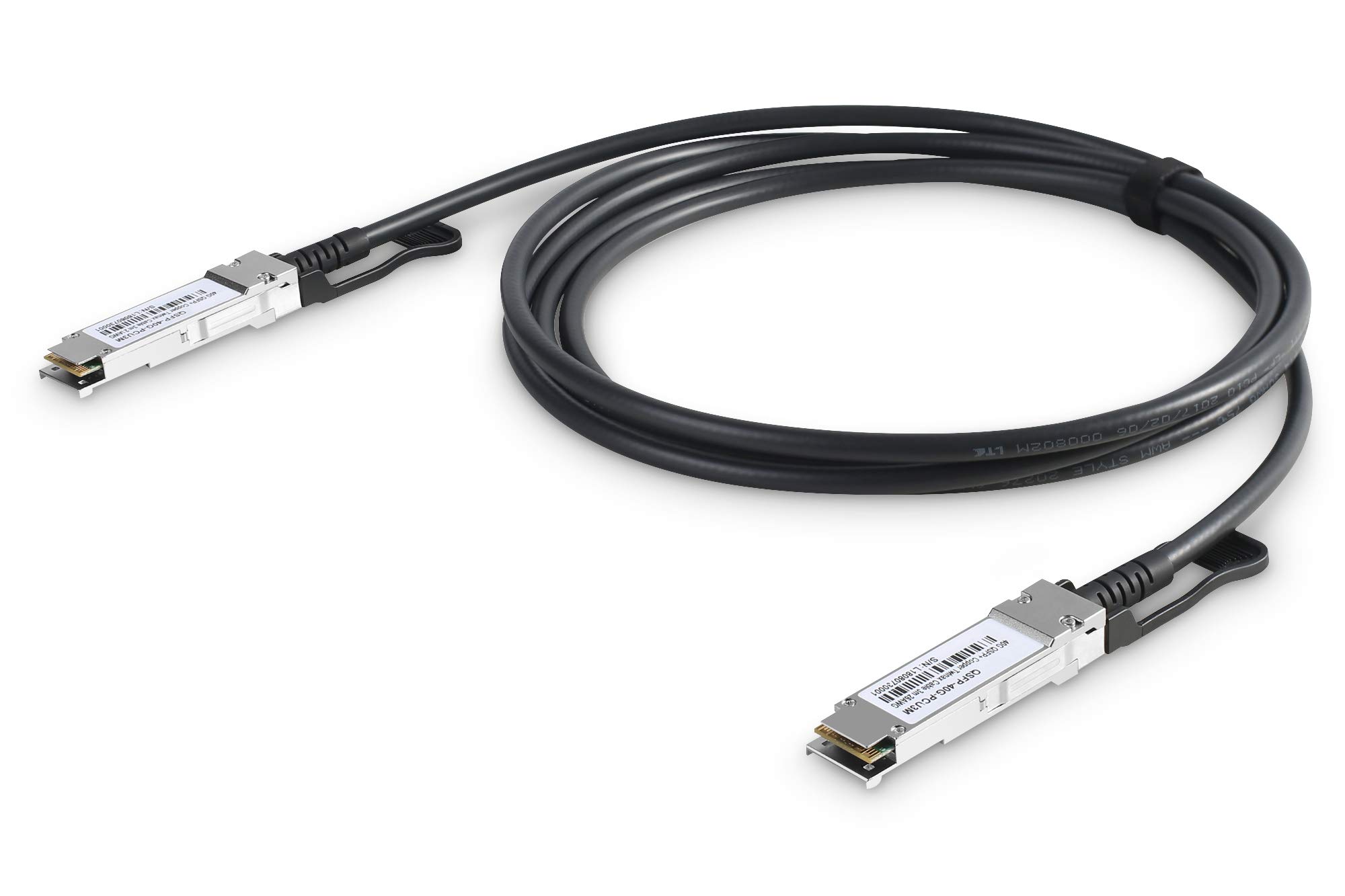 DIGITUS Universal DAC-Kabel - QSFP+ - 40 Gbit/s - Netzwerkkabel - Direct Attach Cable - Direct Attach Copper - Multimode - IEEE P802.3ba - Vier Vollduplex-Kanäle - 3m - Schwarz
