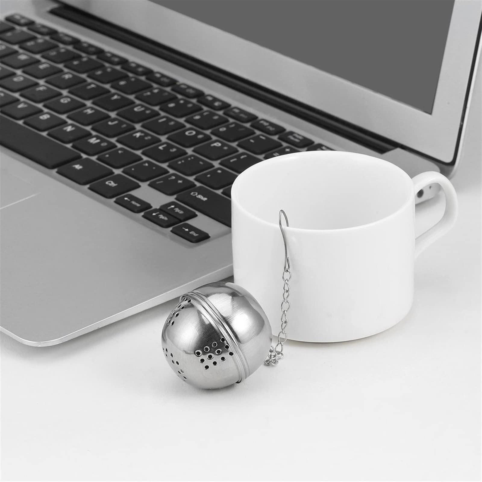 Colador de té reutilizable de malla de acero inoxidable, infusor de té, tetera, hoja de té, filtro de especias, utensilios de cocina