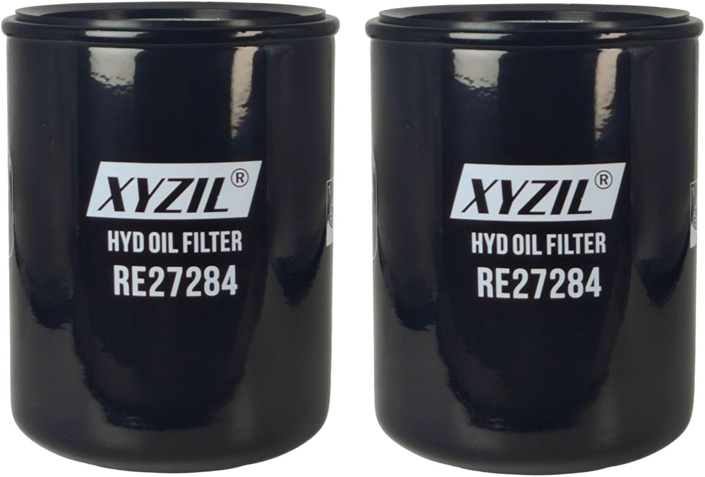 XYZIL Hydraulic Oil Filter P566922 RE27284 Compatible with John Deere 650 670 750 770 790 850 870 950 970 990 1050 1070 3005 4005 Utility Compact Tractor Transmission HYD AR99998 AE37594 (2 Pack)