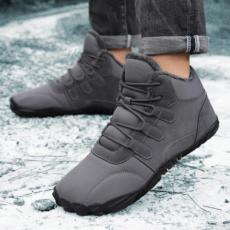 Glacia Barefoot Shoes Women Men, 2025 New Winter Warm Comfortable Non-Slip Barefoot Boots3