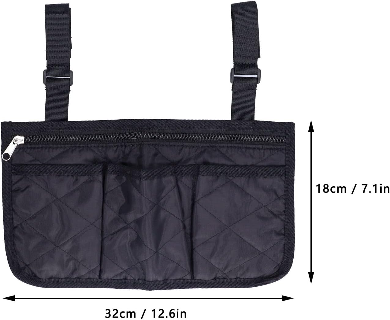 Yosoo Wheelchair Side Bags, Large Capacity Beautiful Practical Wheelchair Portable Pocket for Strollers for Home Chairs for Wheelchair for Walkers : Health & Household