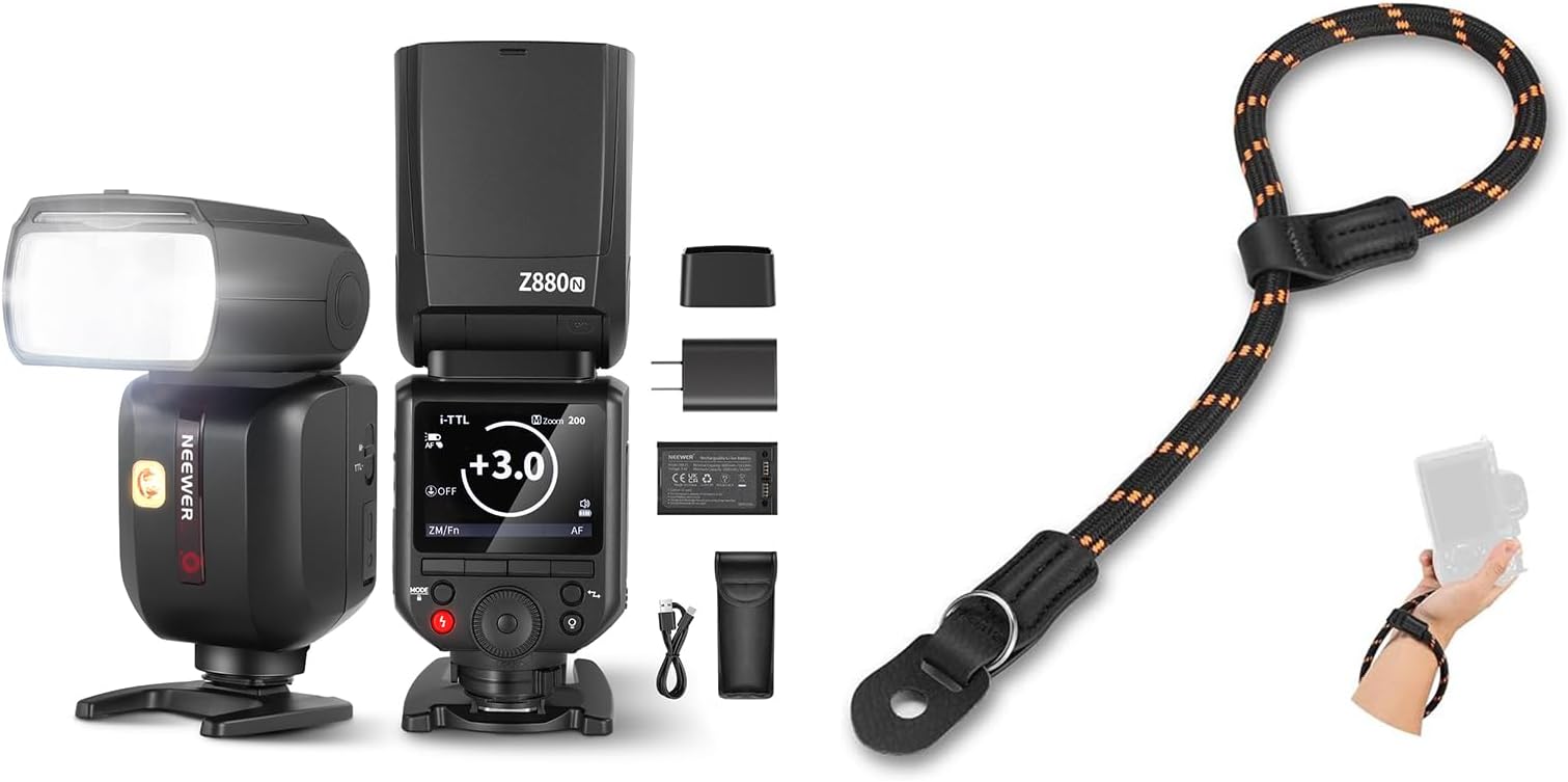 Sony A7iii NEEWER Z880 76Ws TTL Camera Flash Speedlite With