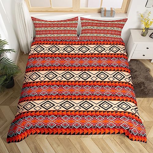 Housse de couette amérindien en diamant géométrique chic