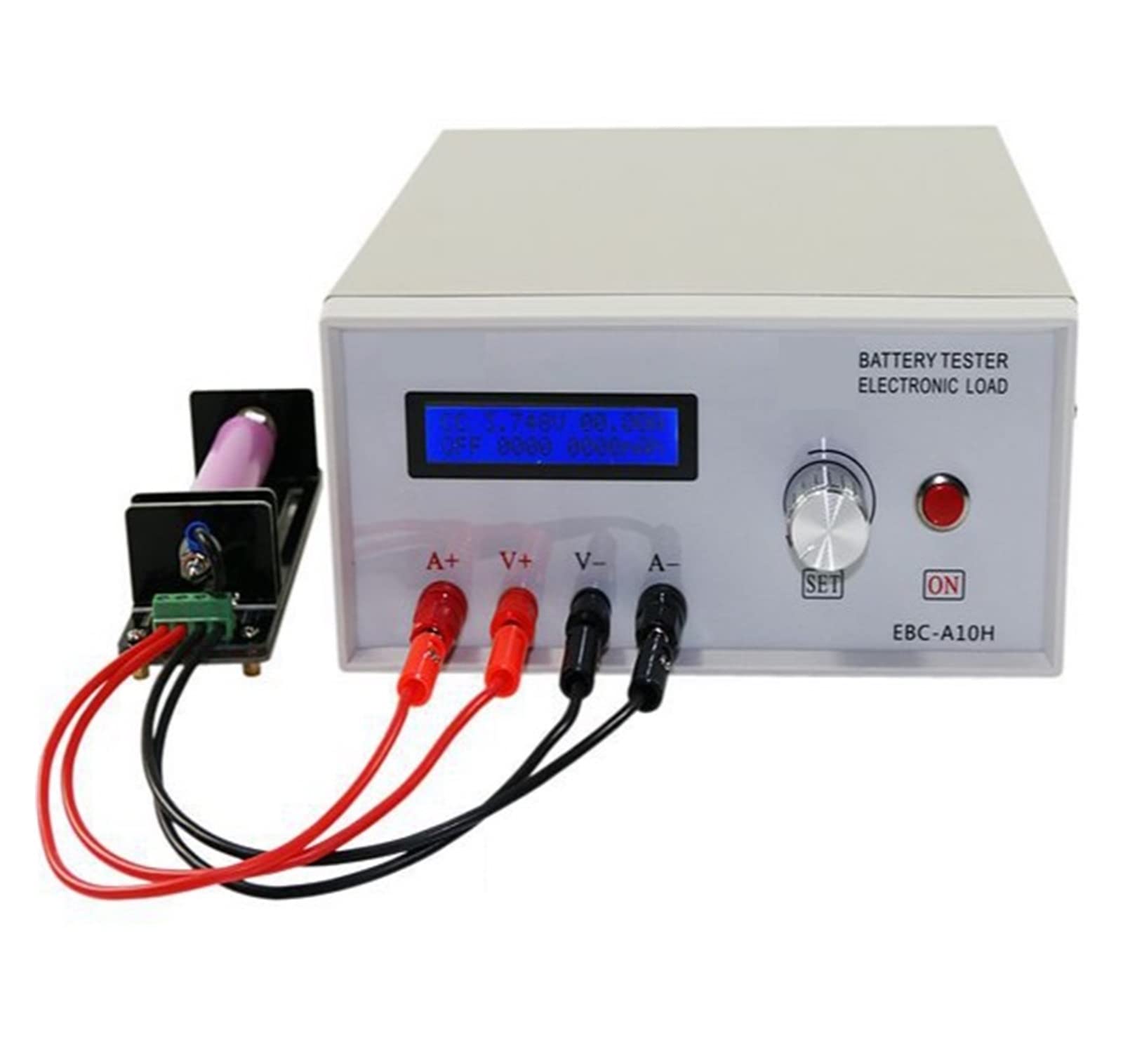Tester per batterie, EBC-A10H Tester di carico elettronico multifunzione 0-30V12V Capacità della batteria Power Bank e test di alimentazione CC 10A 150W