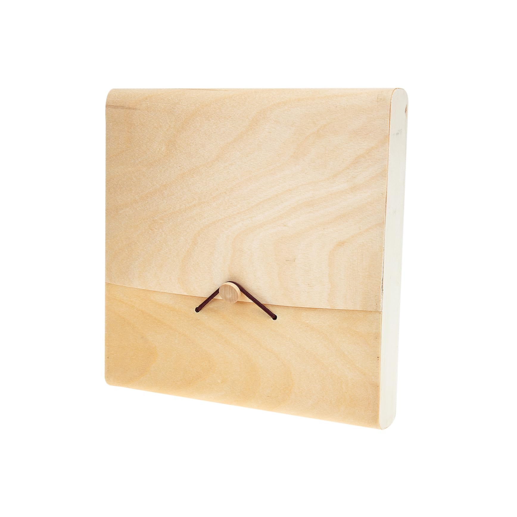 OUNONA Tea Storage Box Wooden PU Tea Cake Packaging Case Natural Material Creative Design for High End Presentation for Tea Lovers and Special Occasions