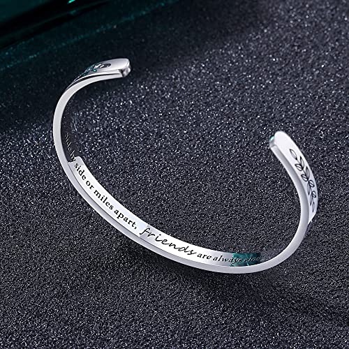 TONY & SANDY Cuff Bracelets for Women Teen Girls Best Friend Sister Mom Daughter Granddaughter Cousin Personalized Birthday Mother's Day Christmas Easter Gifts for Teens Girls Women Jewelry3