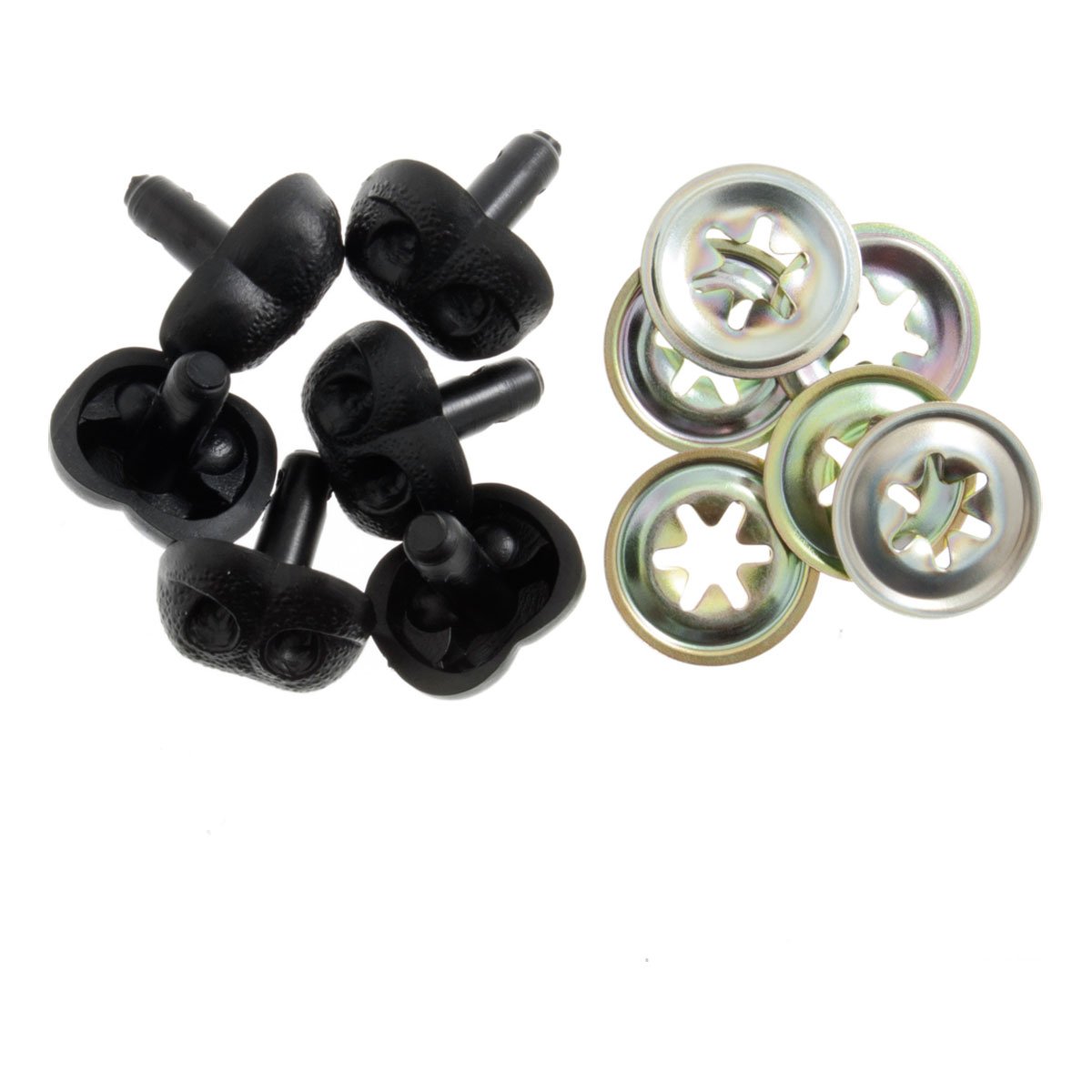 Trimits Toy Noses: Animal/Dog: 25mm: Black: 100 Pack