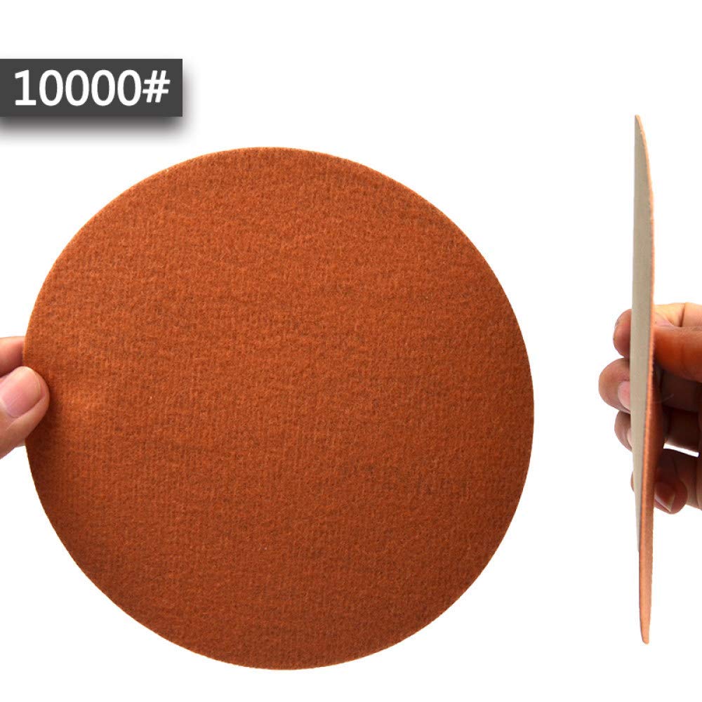 20 sztuk 150 mm mokry i suchy papier ścierny, 150 mm papier polerski ziarnistość 60-10000 węglik krzemu, flokowane tarcze szlifierskie, papier ścierny, 800