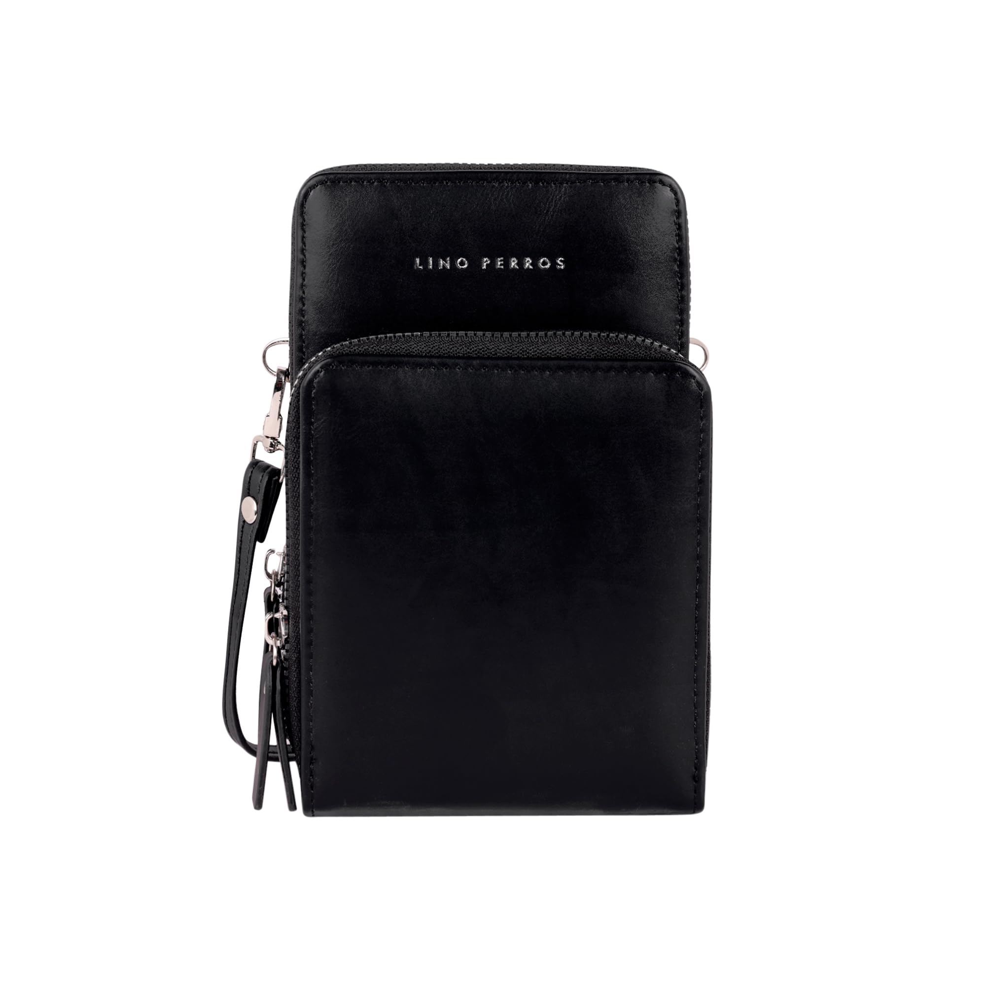 Lino Perros women croc sling bag (Jet Black) (B0CR5P4CW6) Amazon Price History, Amazon Price Tracker