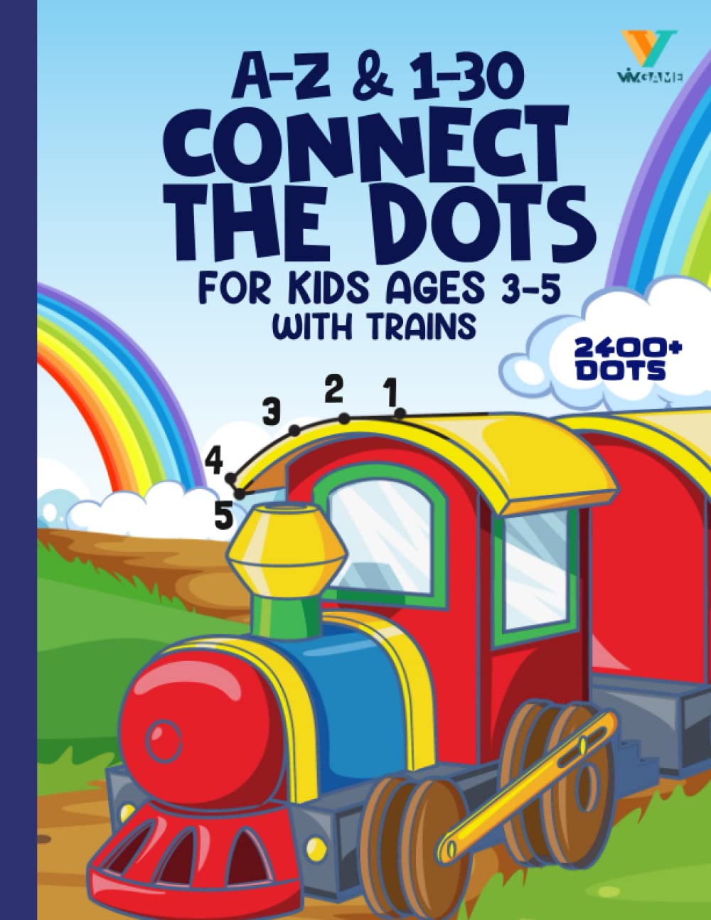 Buy Train Connect The Dots For Kids Ages 35 130 Numbers & AZ ABC