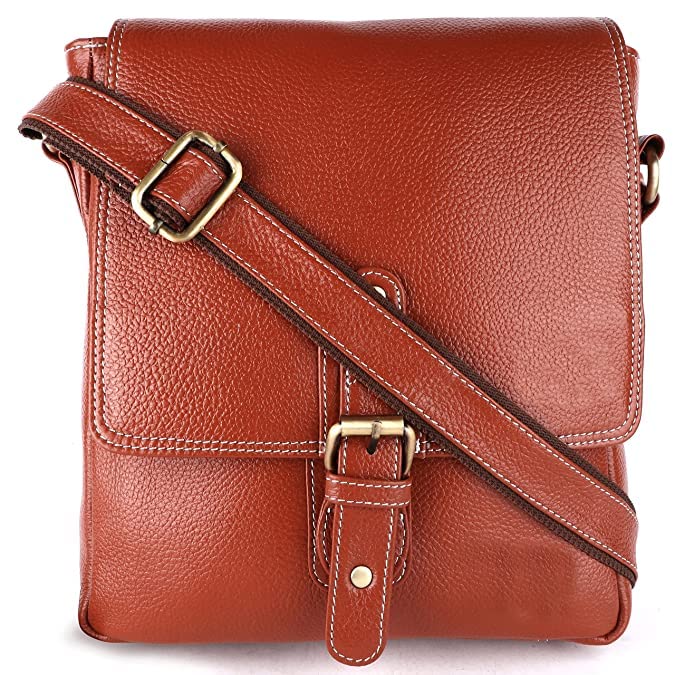 SUNLEXA Real Leather Crossbody Bags for Women, Travel Purse Crossover, Long Over the Shoulder Sling Womens Purses