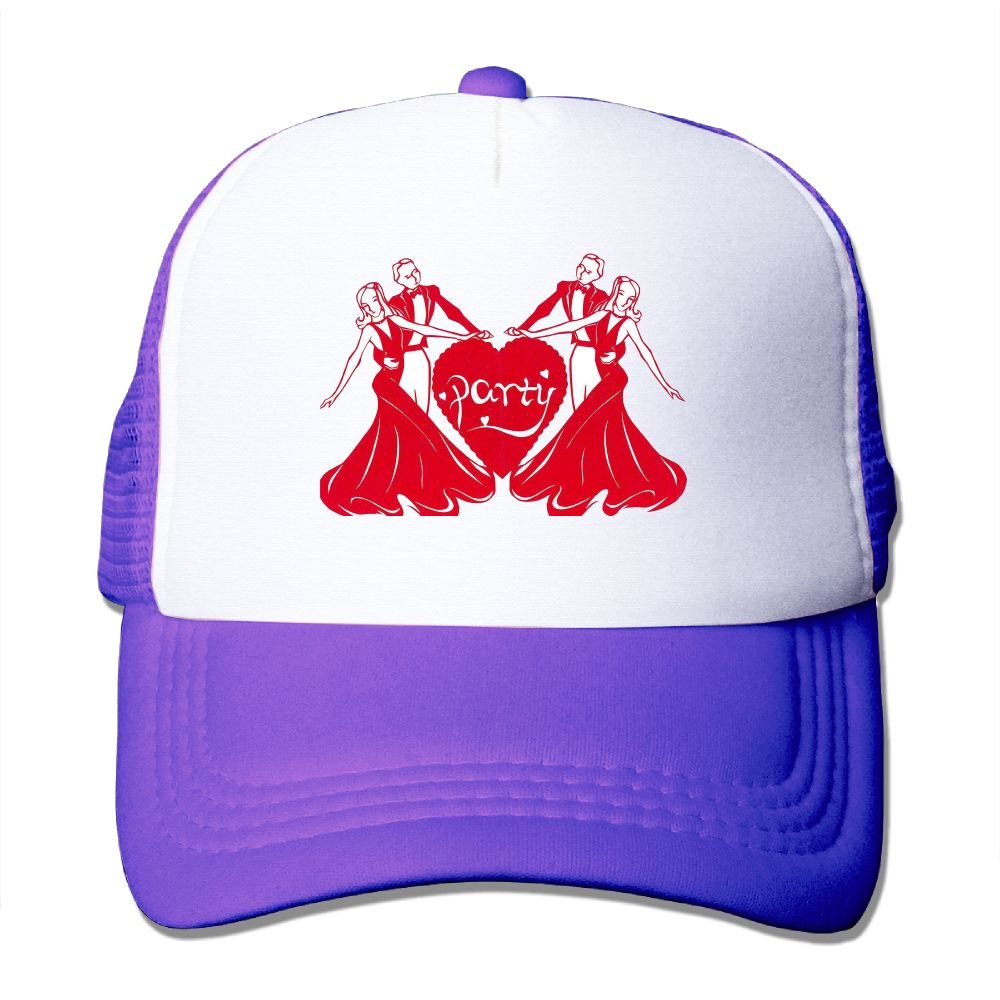 ACFUNEJRQ Party Summer Large Foam Mesh Hat Mesh Eye Adjustable Rear Cap Red