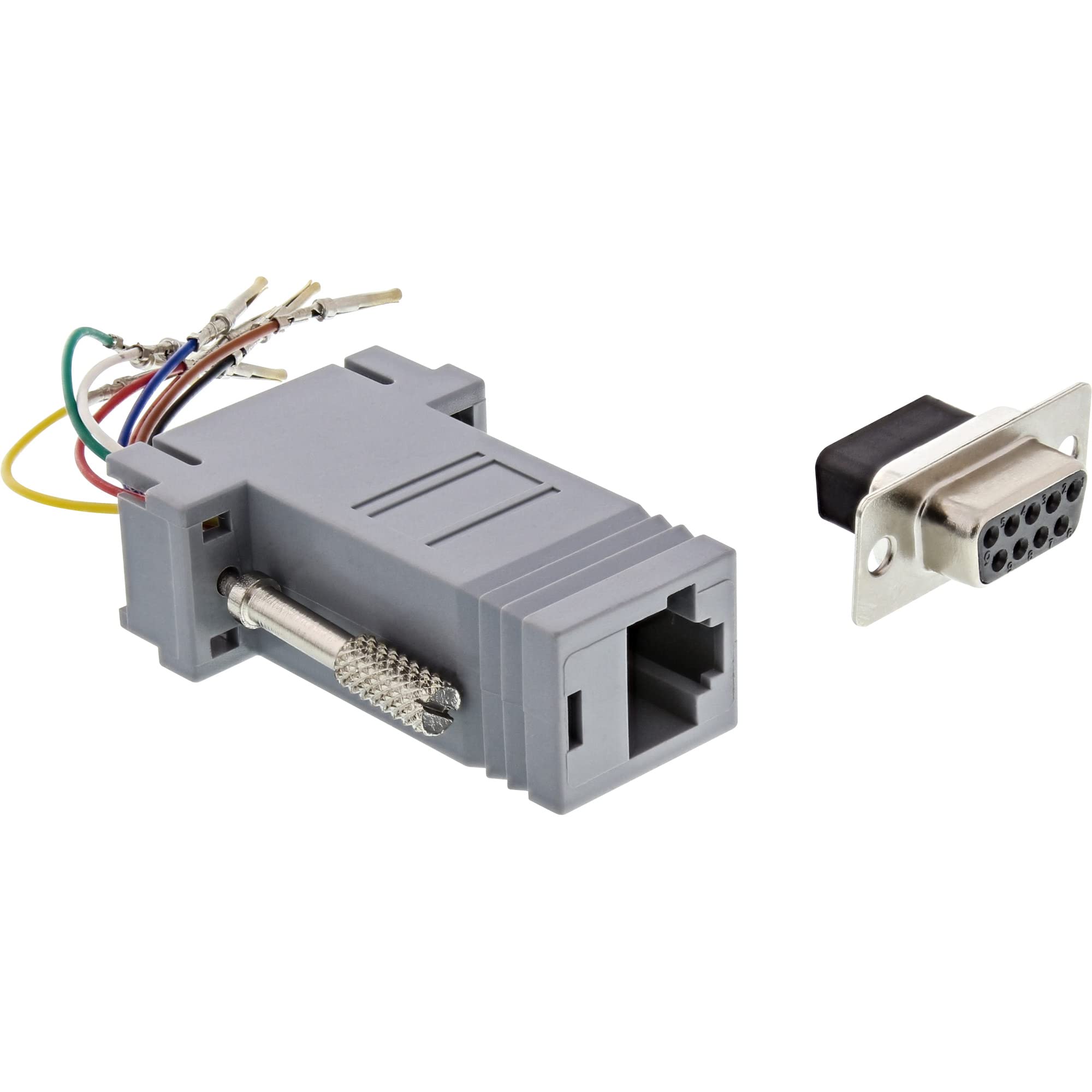 InLine 68889B Adaptor 9-Pin Sub D Female to RJ45 Socket