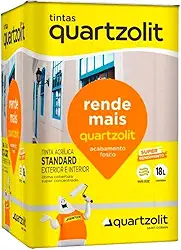 Kit Tinta Quartzolit Marfim 18L Com Trincha 1 2 Para Paredes Internas E Externas