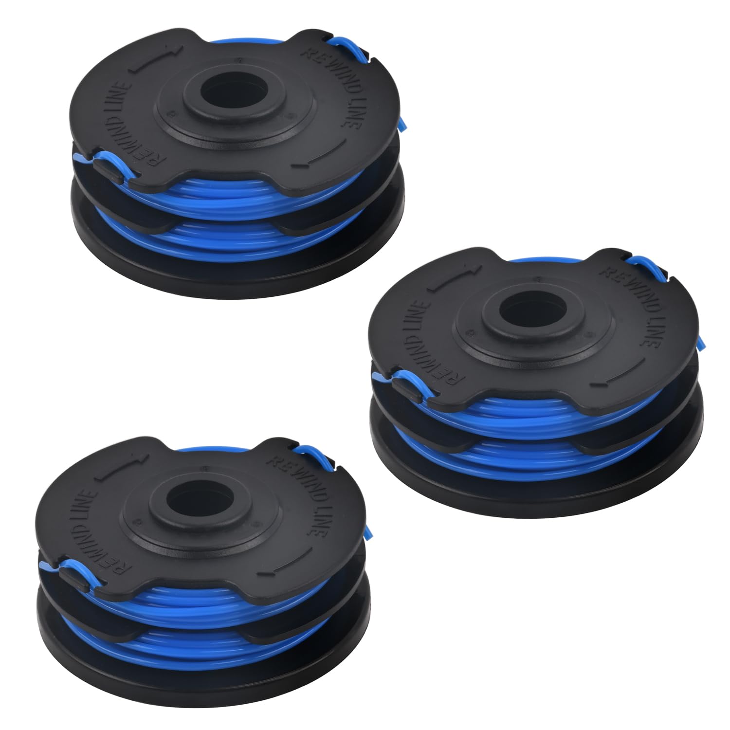 Realman 3pcs ACCLT-005 FL289 GT15FM2021 9319510008996 Spools with Trimmer Lines for MacAllister GT2836 GT3037 GTB2-600 MGT600 MGTP430 MGTP600 Ozito LTR-300 LTR-301 OZLT550WA String Trimmer
