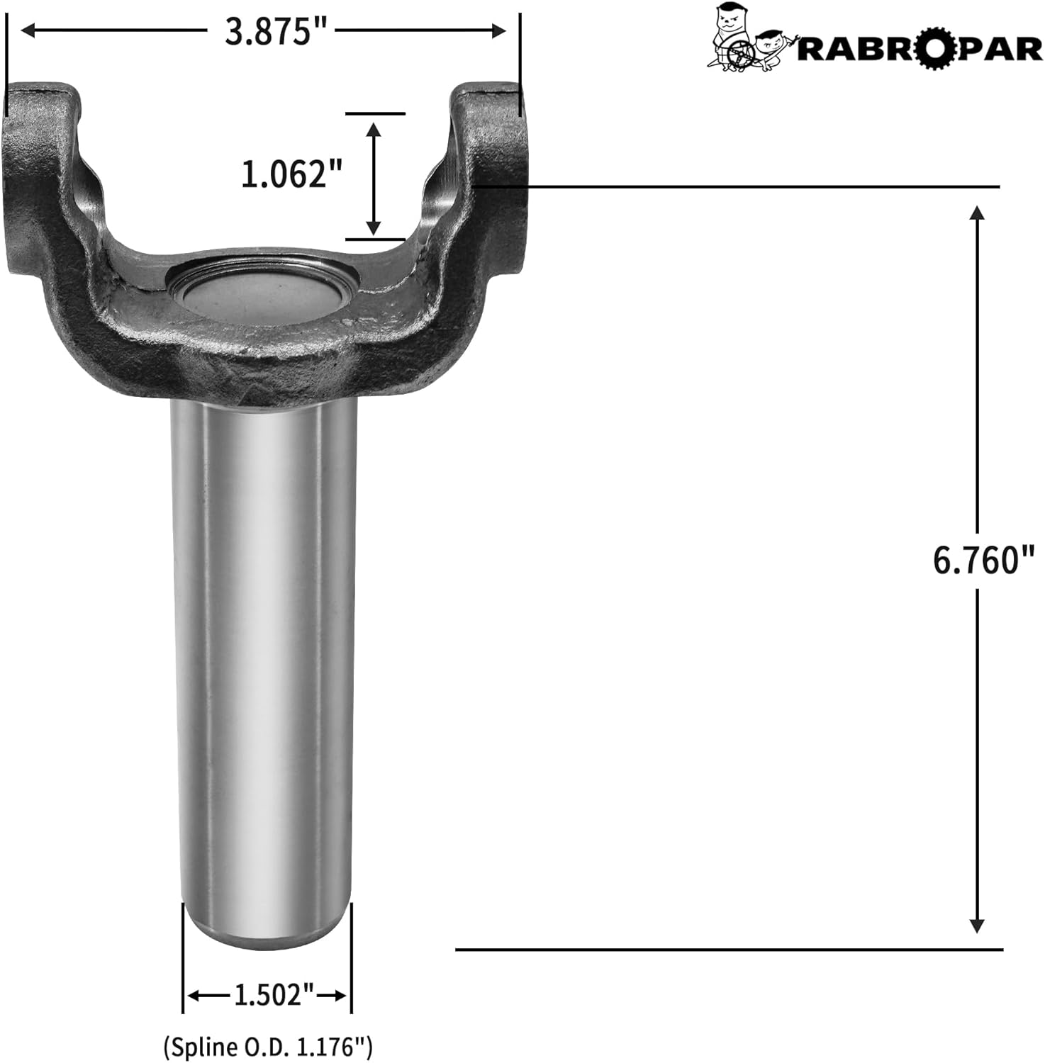 Drive Shaft Transmission Slip Yoke 2-3-12051X Trans Slip Yoke 27 Spline Compatible with GM Turbo 350 TH350 T56 T375 T5 T10