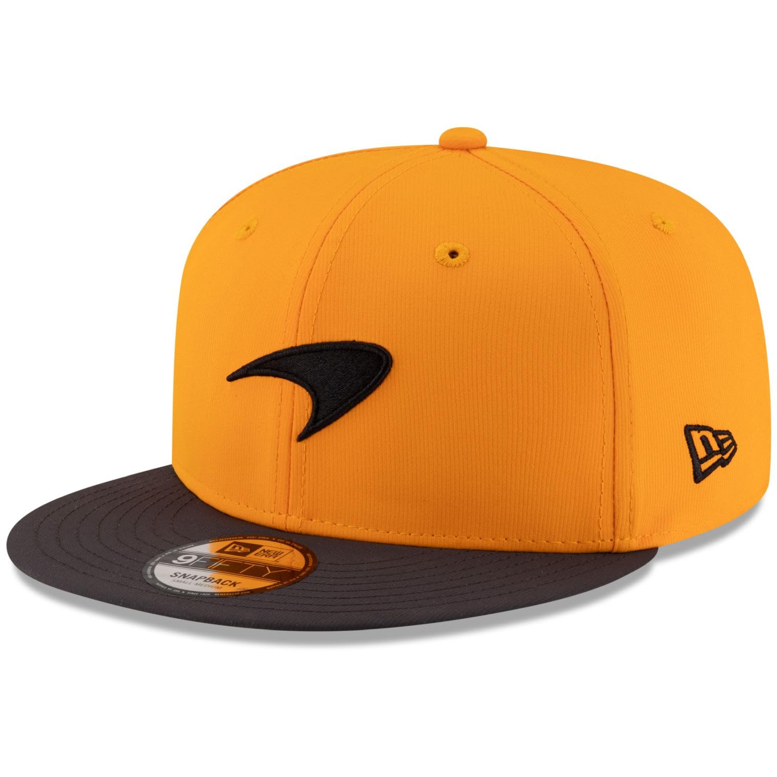New Era Unisex Orange Mclaren F1 9Fifty Snapback Cap, Official Team Hat, And Grey, Adjustable (Uk, Alpha, S, M, )