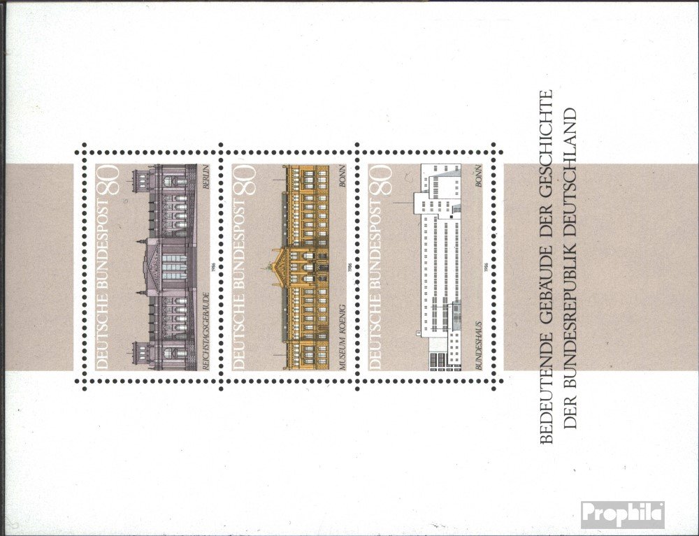 Prophila Collection FRD (FR.Germany) block20 (complete.issue.) FDC 1986 Democracy (Stamps for collectors)