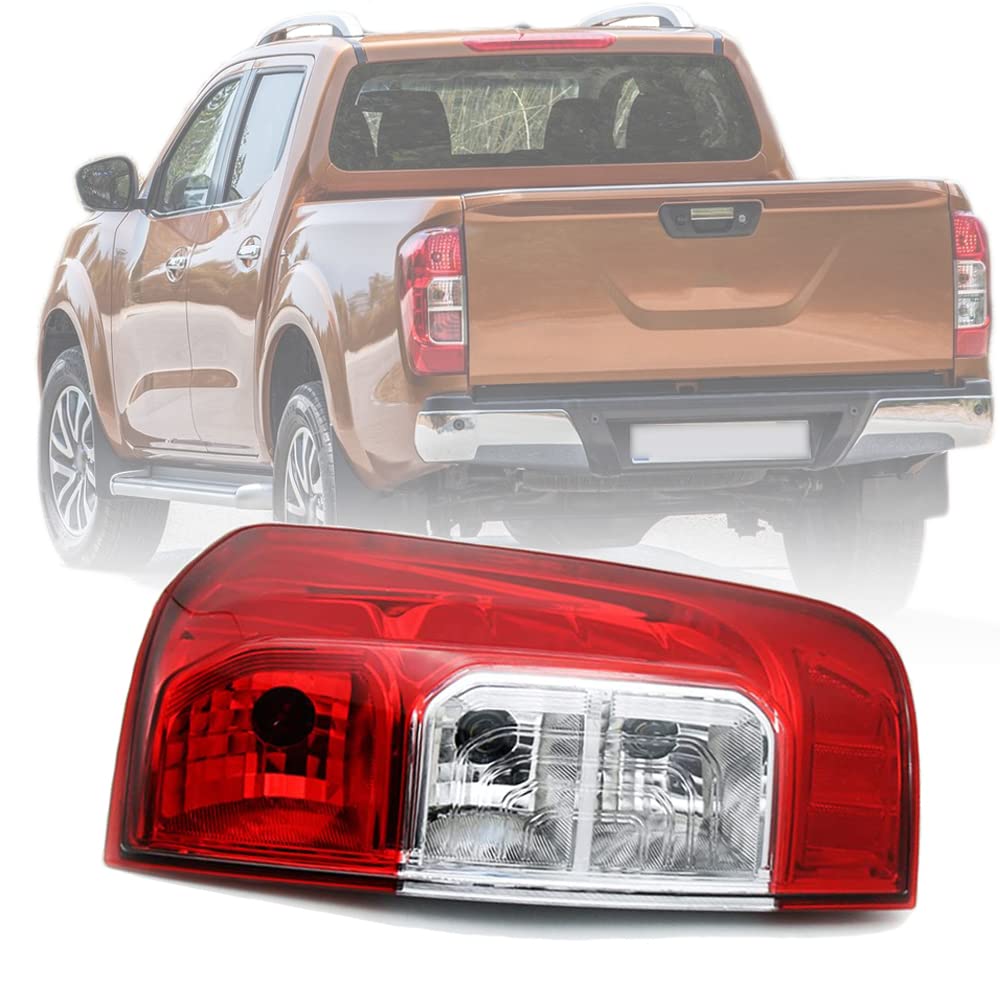 BYBEST Fanale Posteriore per Nissan Navara NP300 D23 2015-2019, Fanali Posteriori Luci Stop Luce Freno Fari Lampada Sinistro Destro,Red- Right