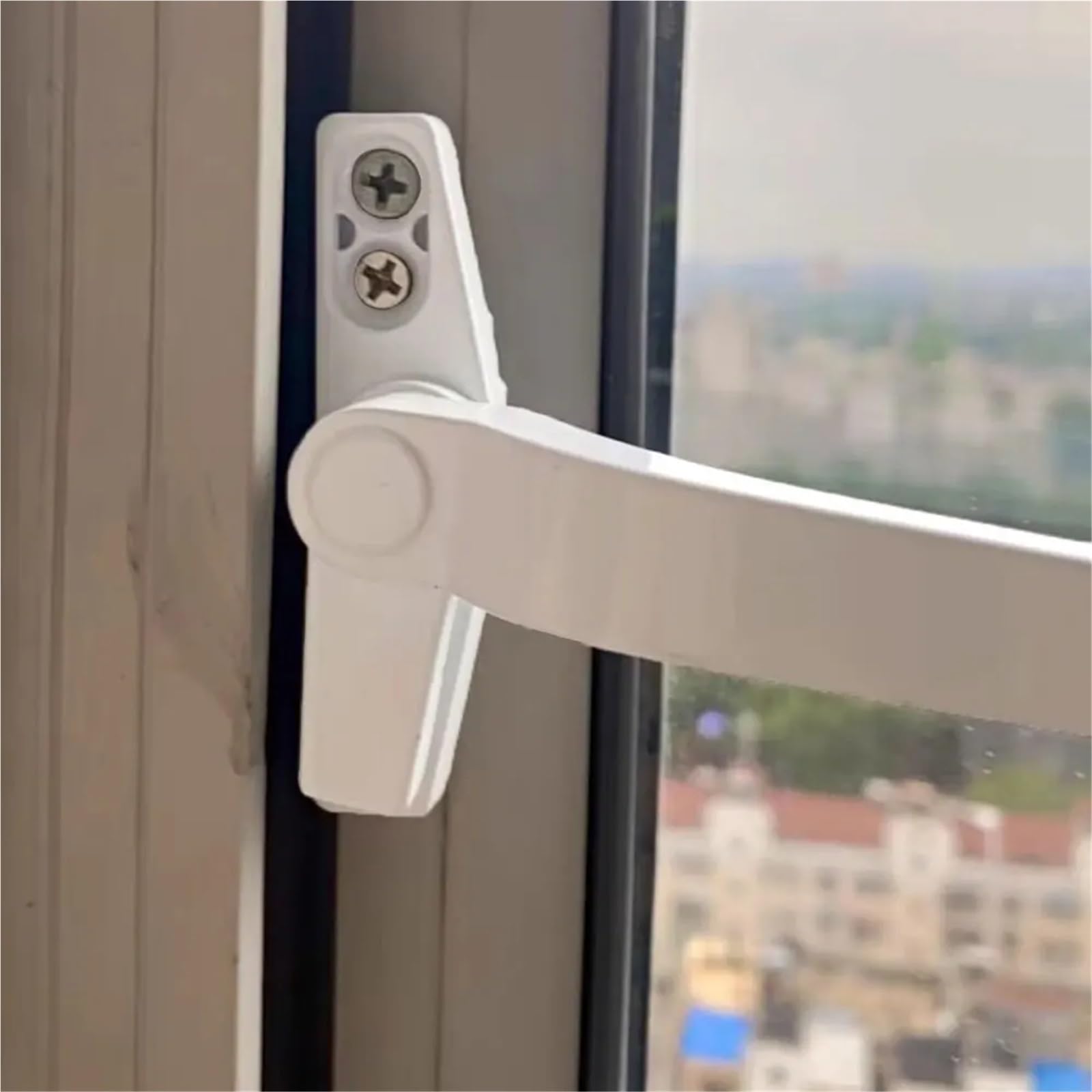 Maniglie per finestre a Battente con Serratura a Chiave, 2 Pezzi, ferramenta per la casa, Leva, Facile Installazione, Cappuccio Decorativo, Accessori per la casa
