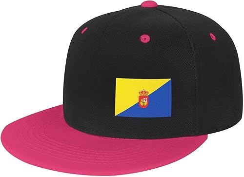 QIZYOQA Flag of Gran Canaria Snapback Hats for Men Women Hat Baseball Cap Flat Bill Visor White Hat
