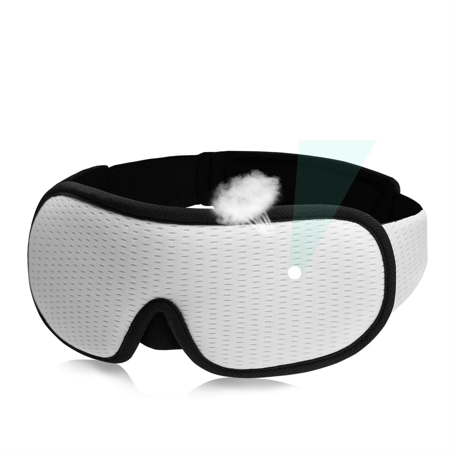 Kategoria: Śpiąca maska, Jedwabne maski do spania 3D Maska do spania Maska na oczy(Sleepng Mask-white)