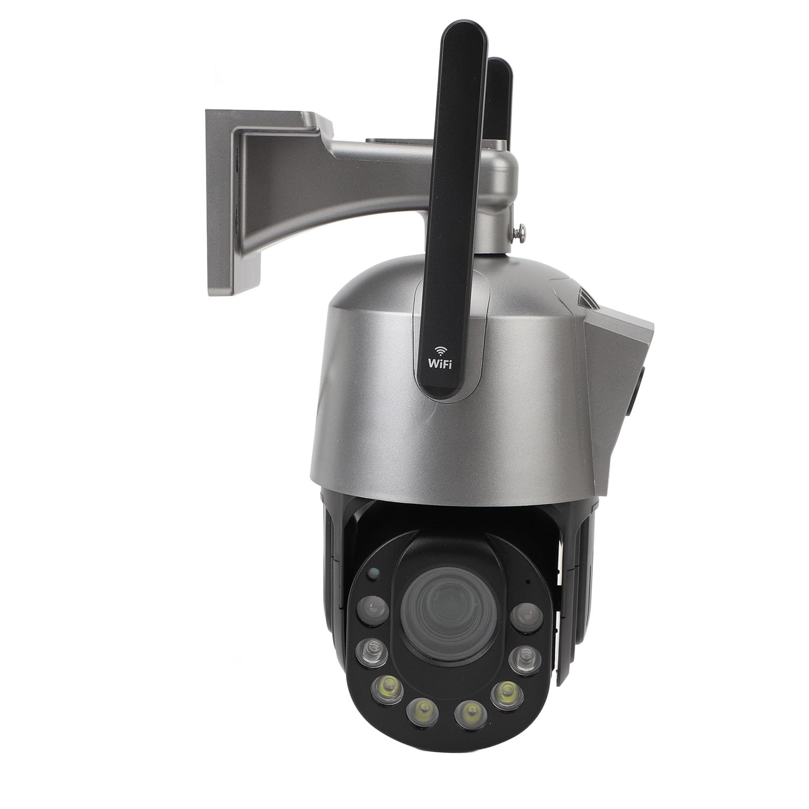 Telecamere PTZ WiFi, Telecamera di Sicurezza a Doppio Obiettivo, Visione Notturna per Esterni (Spina europea)