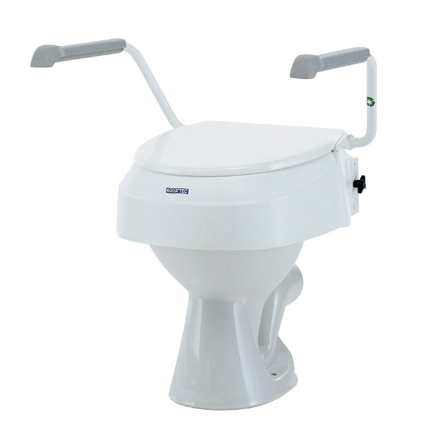 Buy Toilet Seat Raiser with Armrests Invacare Aquatec 900 Toilet Seat