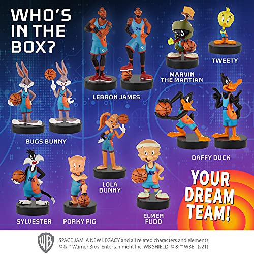 P.m.i. Space Jam Kids’ Stamps | Collect All 13 Looney Tunes Toys And Basketball Player Figures | Small Toys From Space Jam: A New Legacy | Space Jam Party Supplies | Made #TOP3