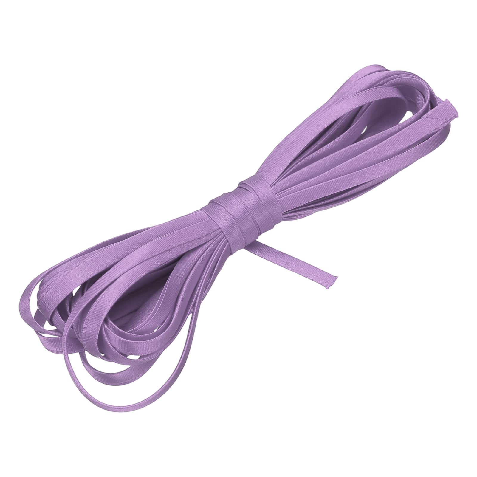 sourcing map Double Fold Bias Tape for Sewing 1/4 Inch x 5.5 Yards Satin Pre-fold Continuous Binding Tape for Seaming Quilting Hemming Binding DIY Crafts, Light Purple