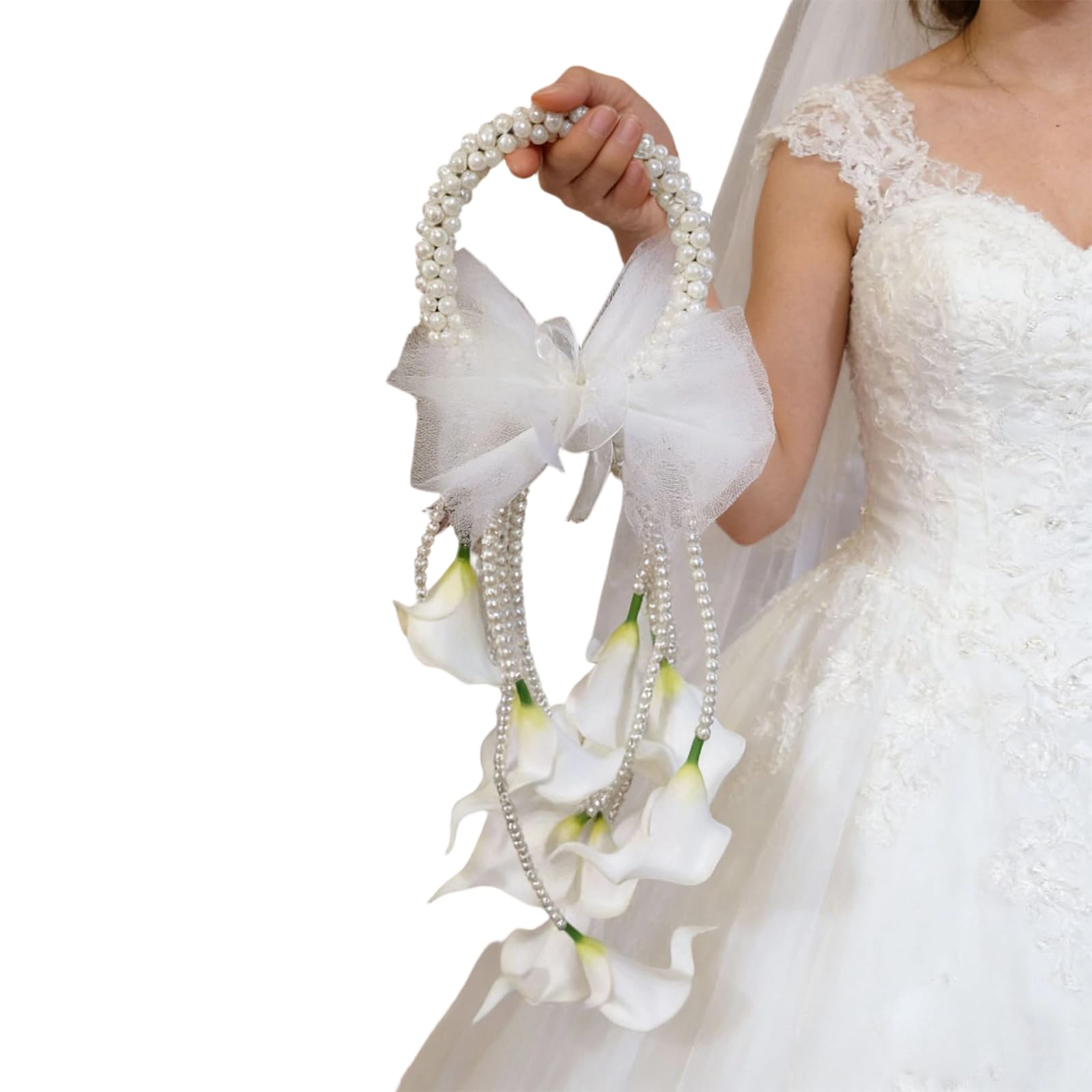 ZEPFJHE Simulation Bridal Handheld Flower for Wedding Ceremonies and Photography Dressingup Hand Carry Artificial Floral Bouquet Wedding Ceremony Flower