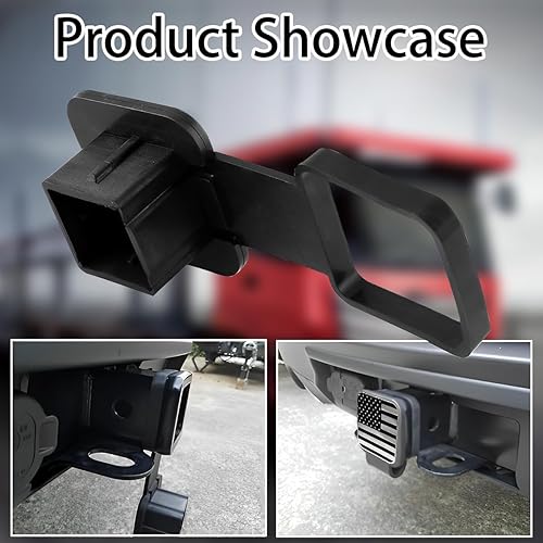 Miniatura 4 de Cubierta de enganche de remolque de 2 pulgadas, tapa de inserción de tubo de bandera estadounidense para receptores de 2 pulgadas, accesorios