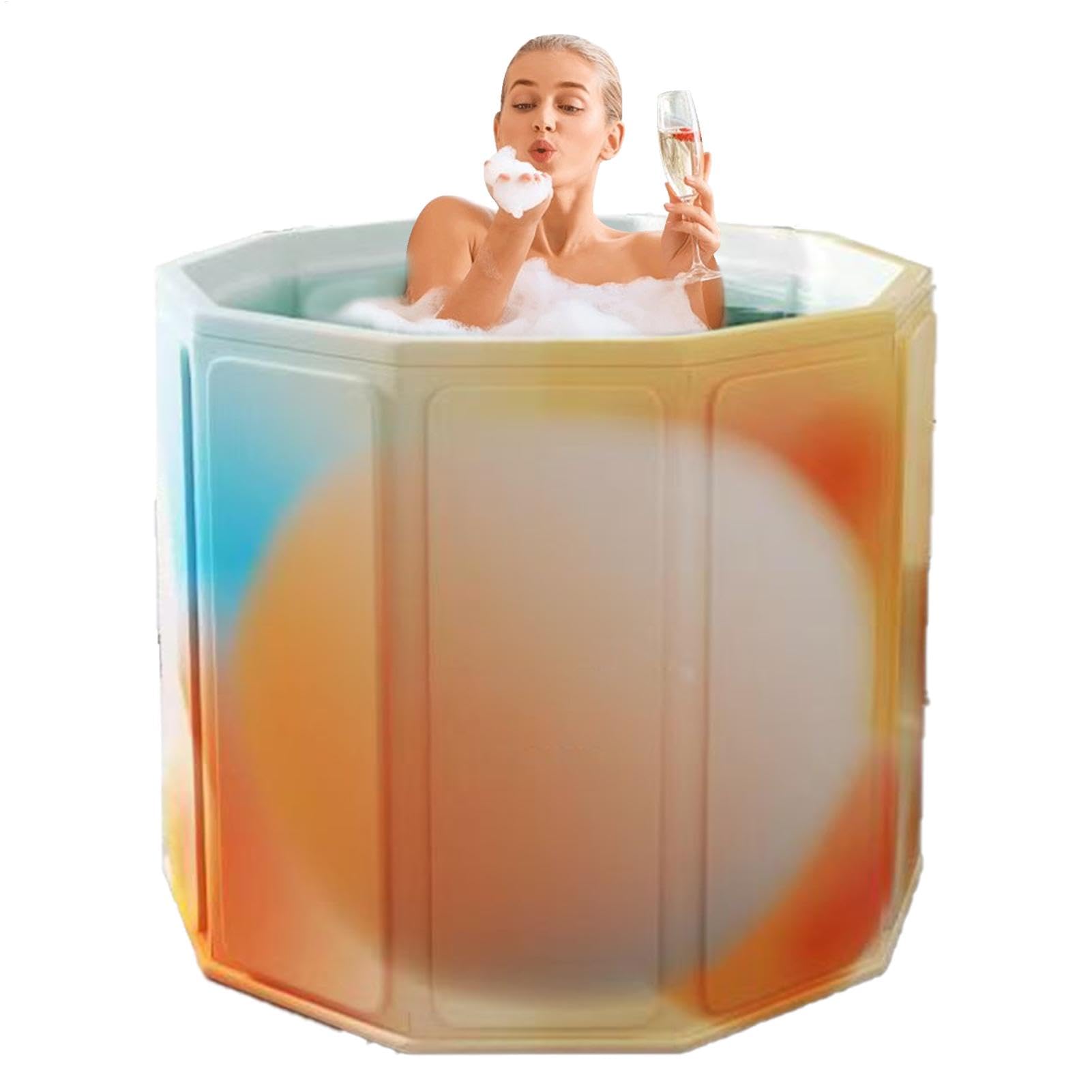 Baignoire pliante pour adulte solution gain de place salle de bain