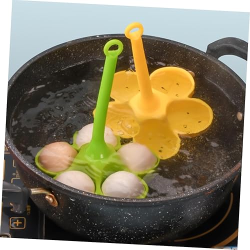 Miniatura 8 de 2 piezas de silicona para huevos, mini moldes de huevos, soportes flexibles para huevos al vapor, herramienta de cocina de huevos, tazas de cocina