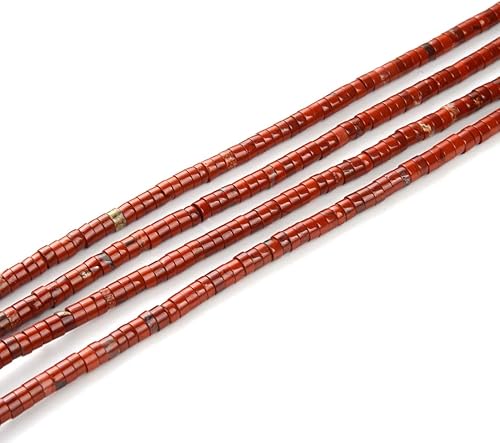 Miniatura 10 de 1 hebra Adabele - Piedra preciosa natural de ágata india curativa de 0.157 pulgadas x 0.079 pulgadas (0.157 in x 0.079 in), cuentas sueltas Heishi