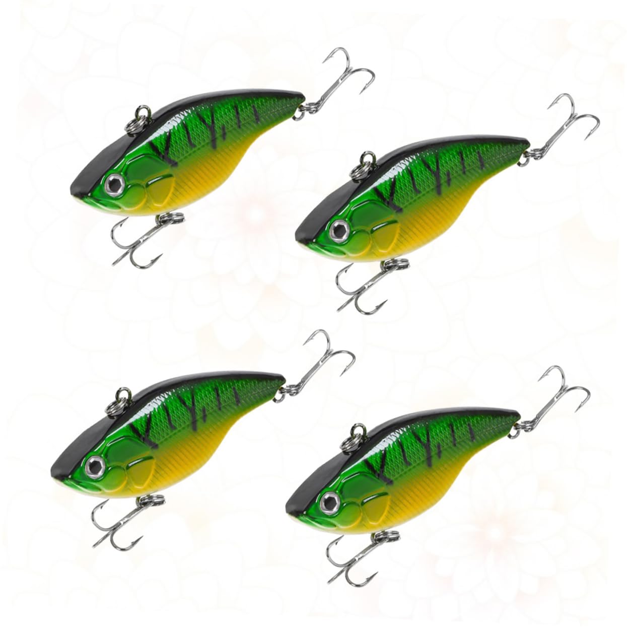 Sosoport Mini Appâts De Pêche Swimbait Lure pour Basse Lure pour Truite Leurres De Pêche Flottants Leurres De Pêche Artificiels Green