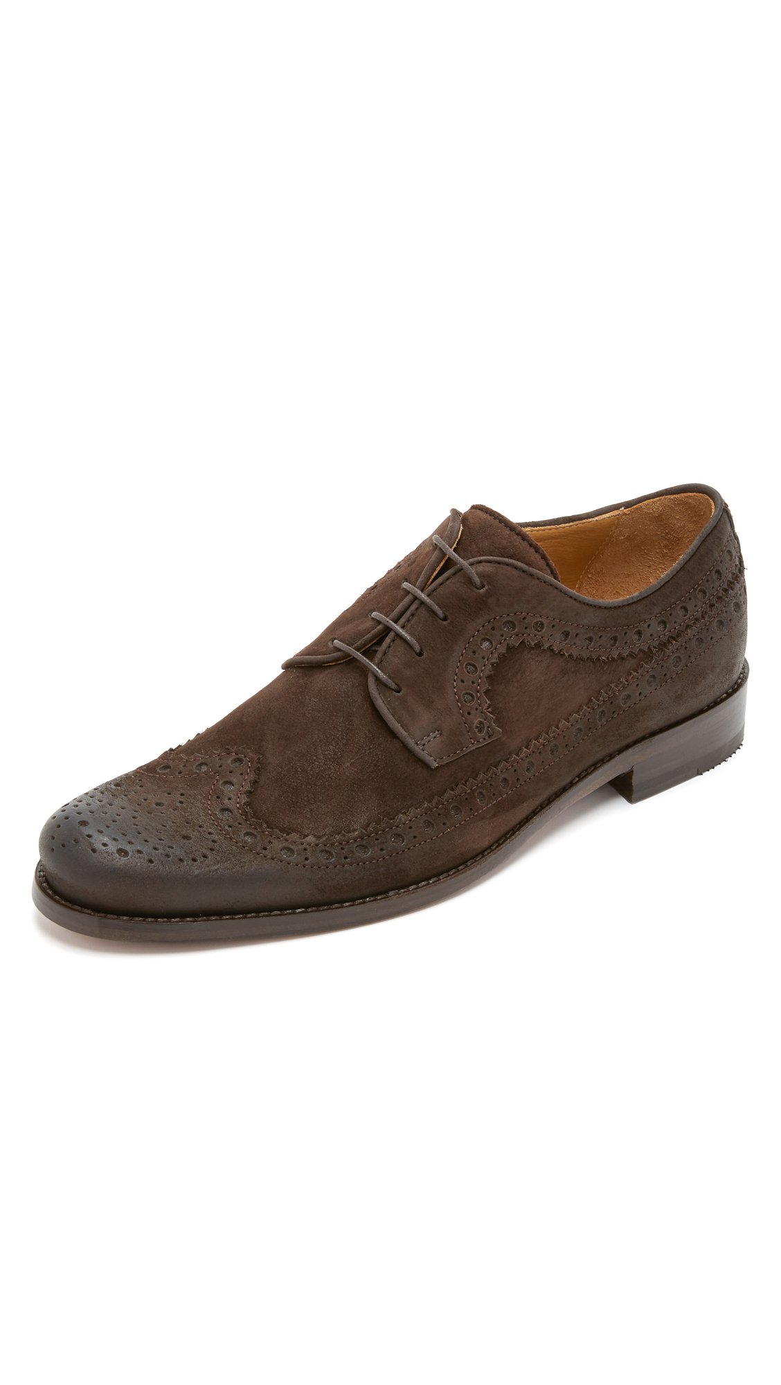 Billy Reid Mens Butz Wingtip Shoe Dark Brown 9 D  display picture 2