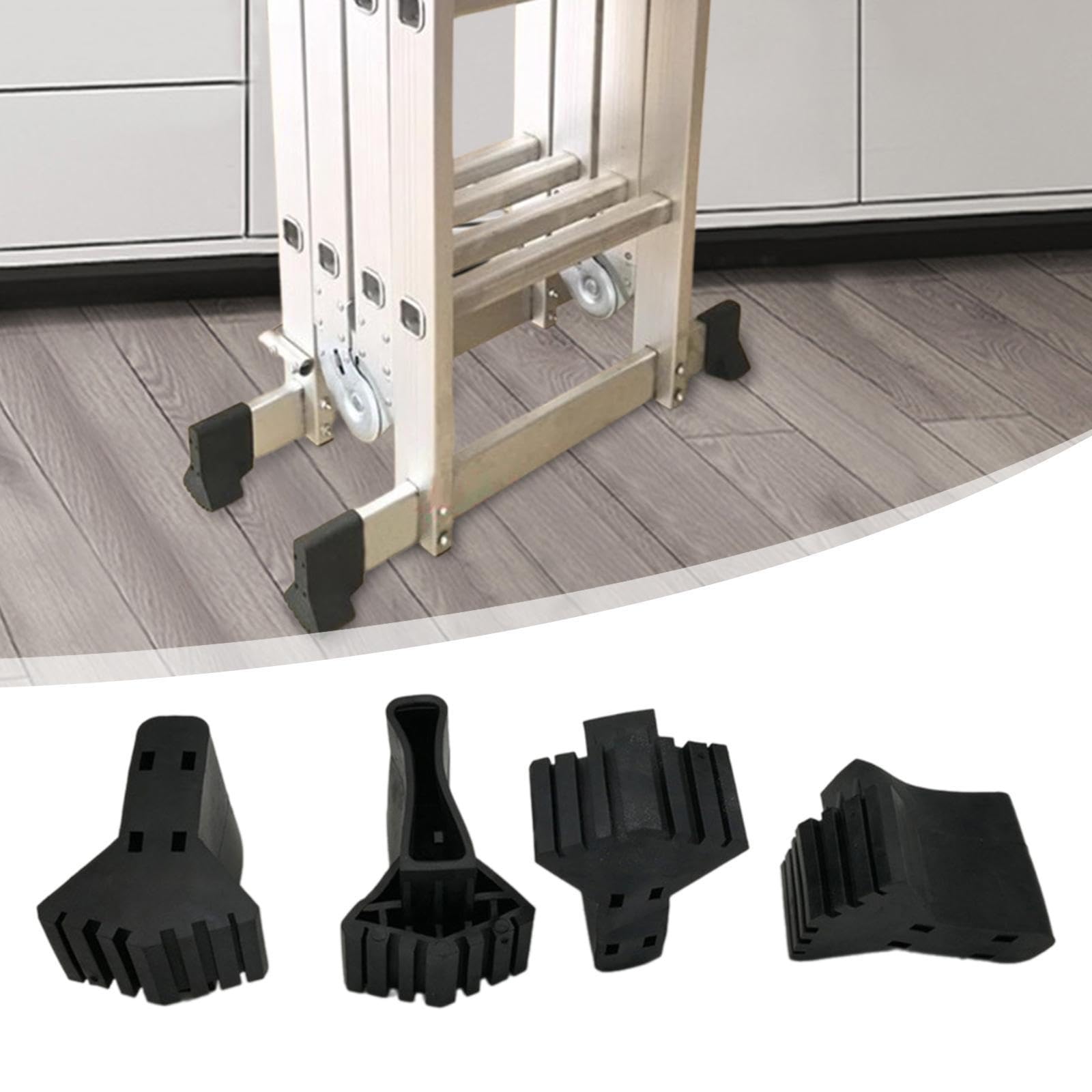 4 Pieces Ladder Foot Cover Ladder Accessories Rubber Cushion Ladder Feet Mat | Home & Garden | Tools | Ladders-image-26
