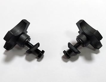 Rollator Knob,Four-Corner knob,Replacement Arm Adjustment Knobs for Rollator and Walker, Knob for Adjustable Height Arm, W/Screws and Washers, rollator Universal Parts 1Pr, Black