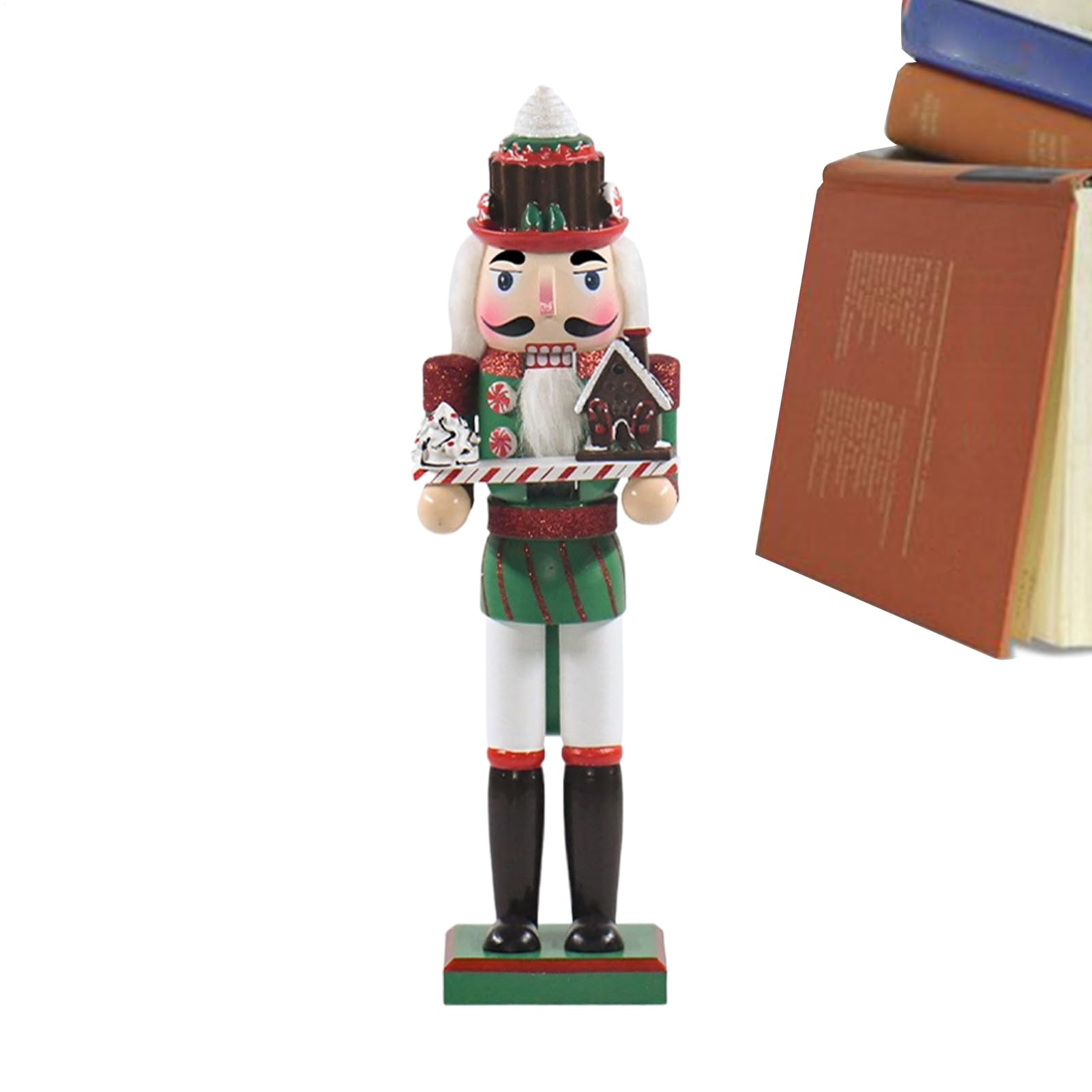 Soldat Casse-Noisette de Noël de 36 cm, statuette en bois traditionnelle de qualité