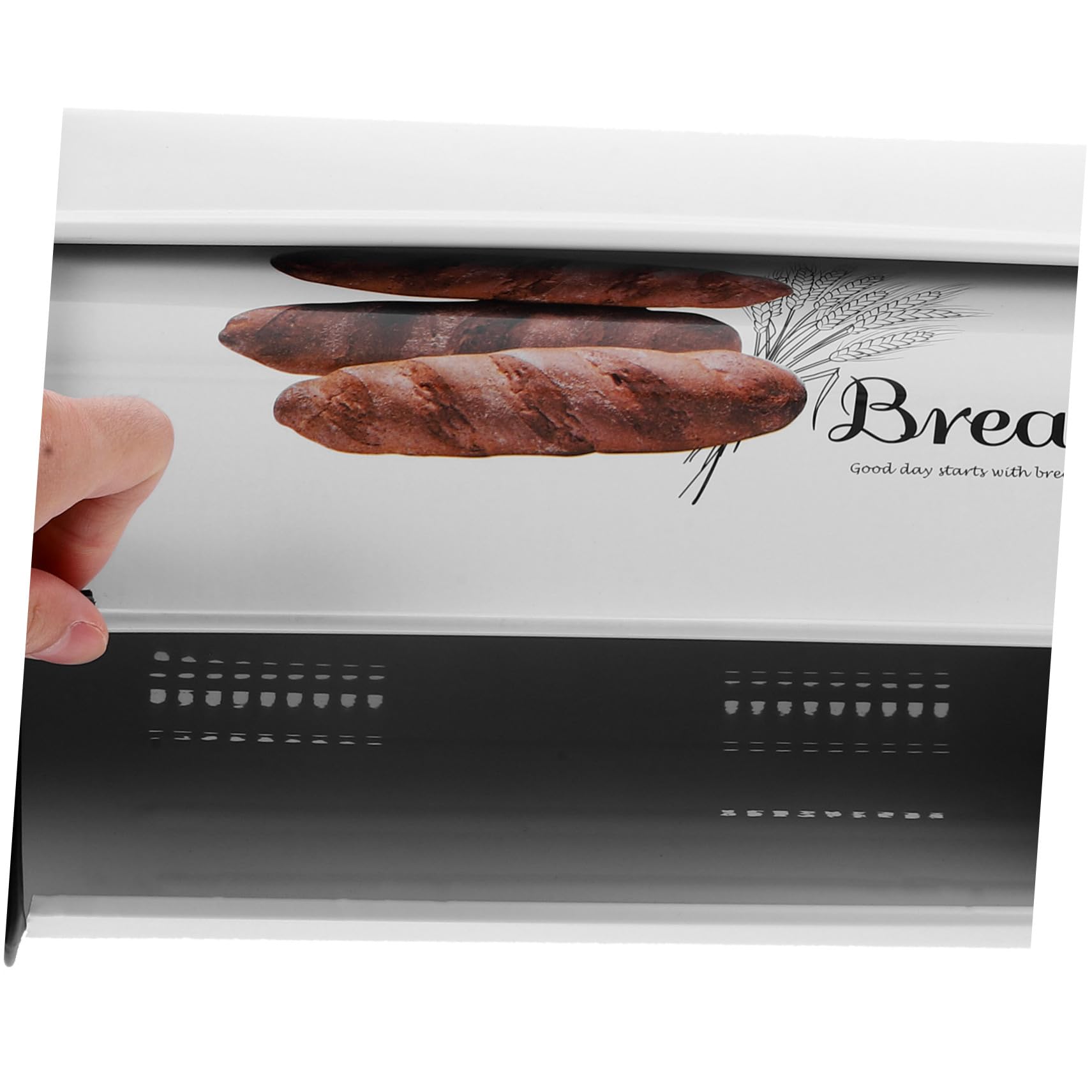 PRETYZOOM Panera De Encimera Cajas De Pan Para Cocina Contenedor De Almacenamiento De Alimentos Material De Hierro Diseño De Pequeño