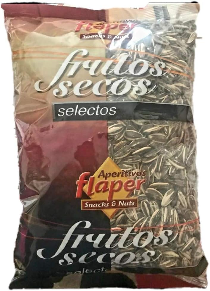 1 Kg. Pipas - Giant Roasted and Salted Sunflower Seeds, a Very Spanish Snack - Pipas Tostadas y Saladas
