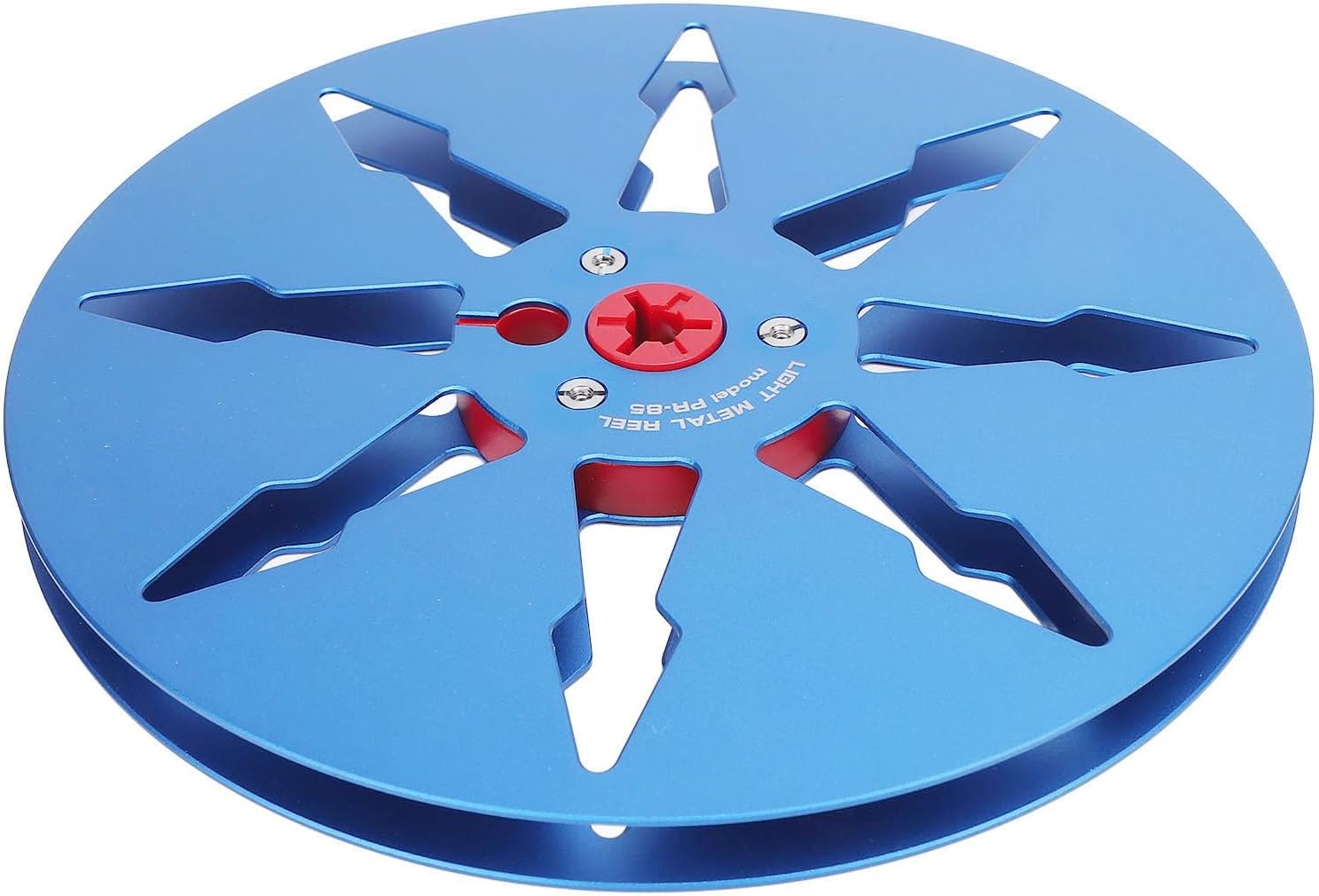 GOTOTOP 1/4 7 Inch Aluminum Tape Reel for Sound Recording, 8 Hole NAB Studer NAB Flange for Studer, Easy Installation Tape Reel Replacement (Blue)