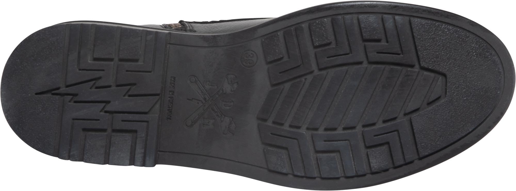 John Doe - Jackie Damen High Heel Motorradstiefel Schwarz Schwarz 39 | Leder