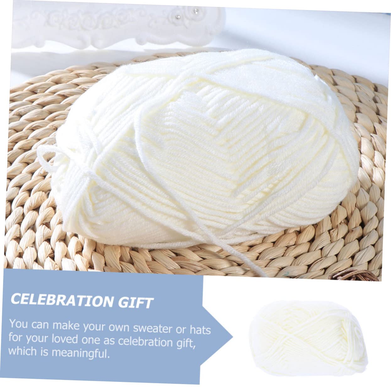 SEWACC 20 Rollen Milch Baumwollgarn Baumwollkordel Häkelset Strickwolle Anfänger Häkel Baumwollgarn Bulk Garn Für DIY Baumwollgarn Baumwolle Häkelgarn Für Anfänger Zum Häkeln