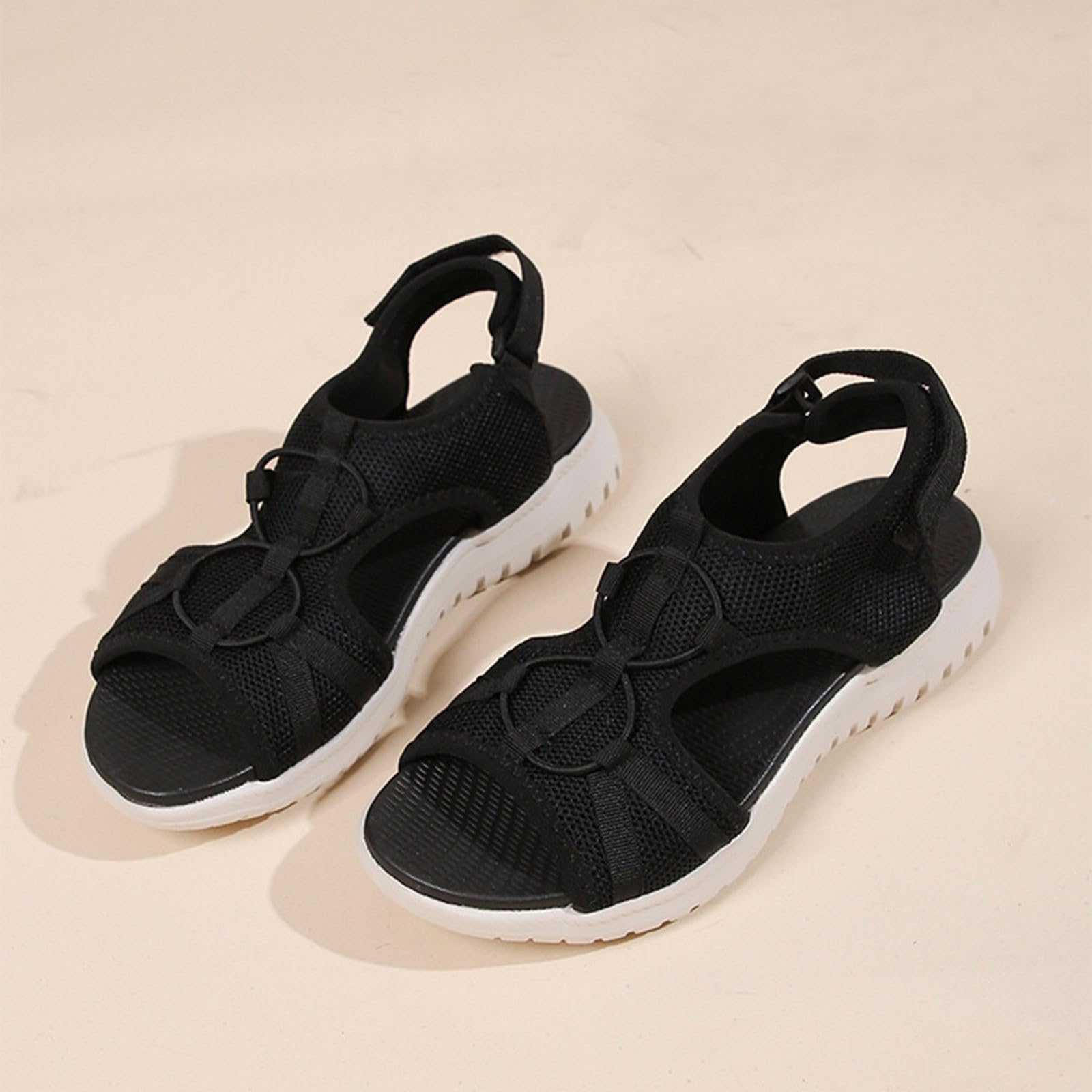 Generico Sandali Donna Sandali Comode Senza Tacco Punta Apertaestive Antiscivolo Scarpe Comode Donna Leggeri Chic Casual Sandalo Elegante Per Viaggio