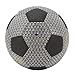 NIZUUONE Luminous Glowing Football Luminous Glowing FootballHolographic Reflective Football, Wear Resistant Holographic Reflective Football PU Machine Stitched Luminous Footballfor Night